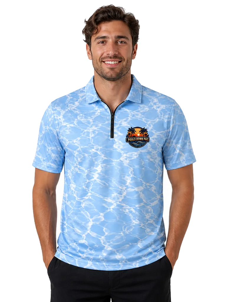 Custom Short Sleeve Zippered Polo