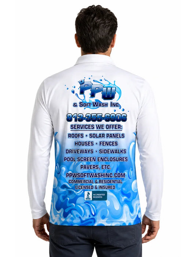 Custom Long Sleeve Button Polo