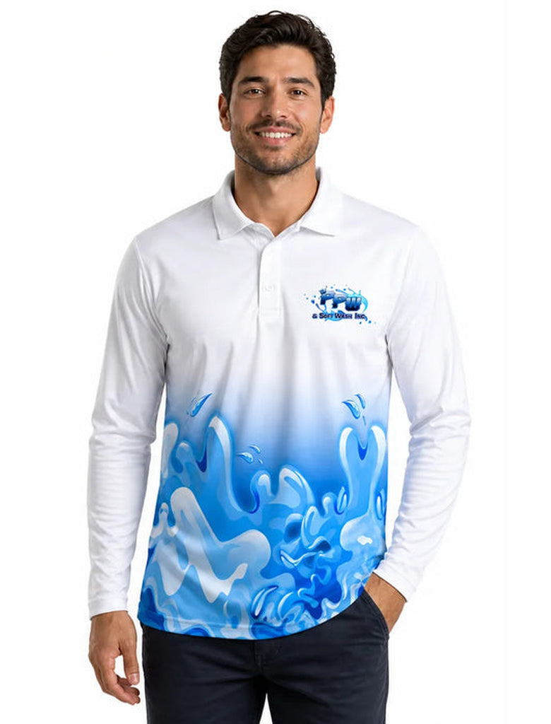 Custom Long Sleeve Button Polo