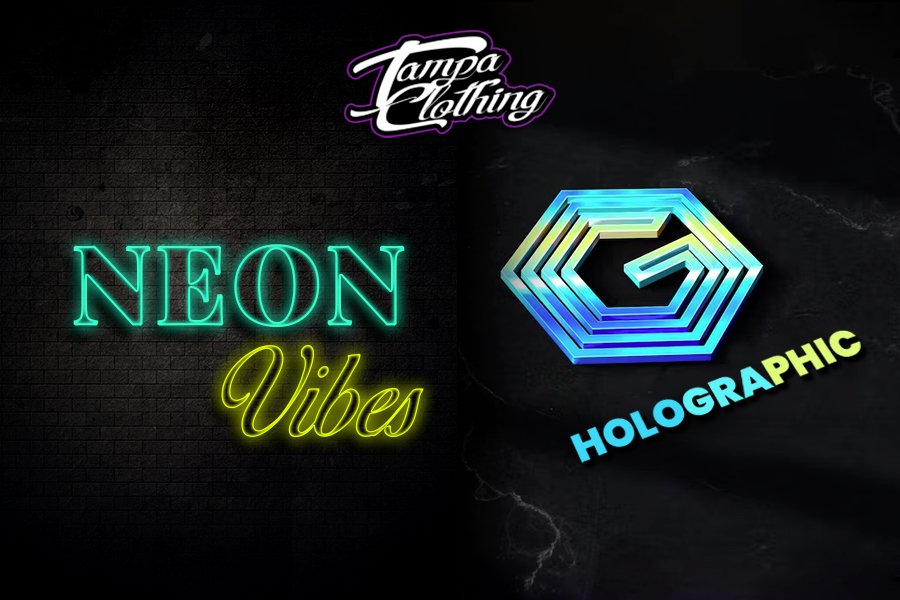 Neon-Vision-And-Holographic-Logos | logo designing trends