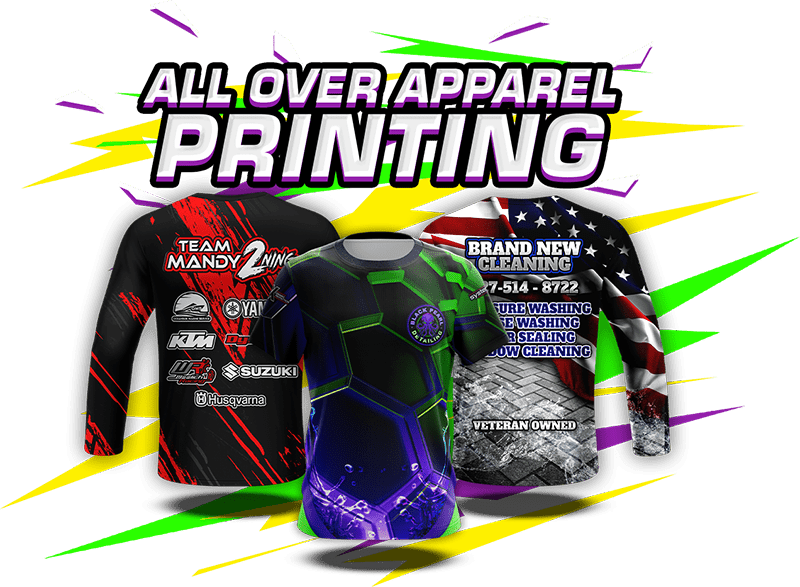All over apparel printing
