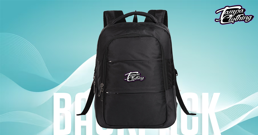 Backpack with logo