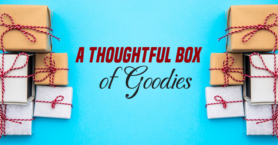 A thoughtful box of goodies | Gifts for male coworkers